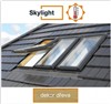 DOBROPLAST - SKYLIGHT TERMO plastové střešní okno PVC dezén dřeva 11/11 - 114/118cm